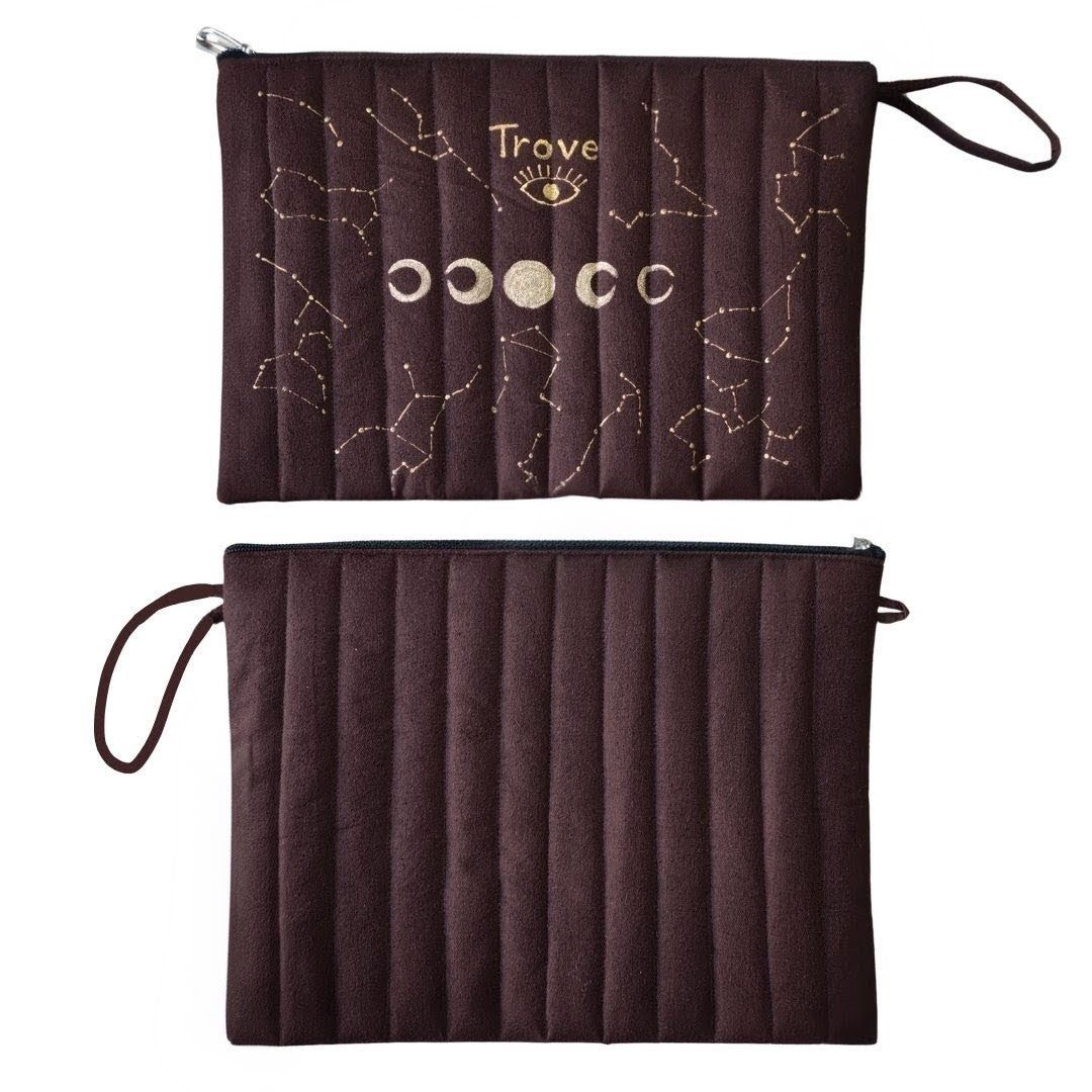 Trove Celestial Laptop Sleeve – Chocolate Brown