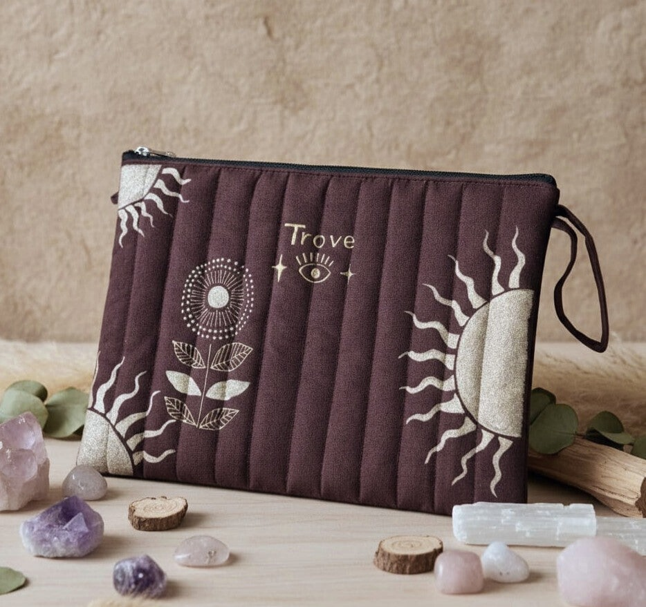 Chocolate Brown Handcrafted Laptop Sleeve (12” × 16”)