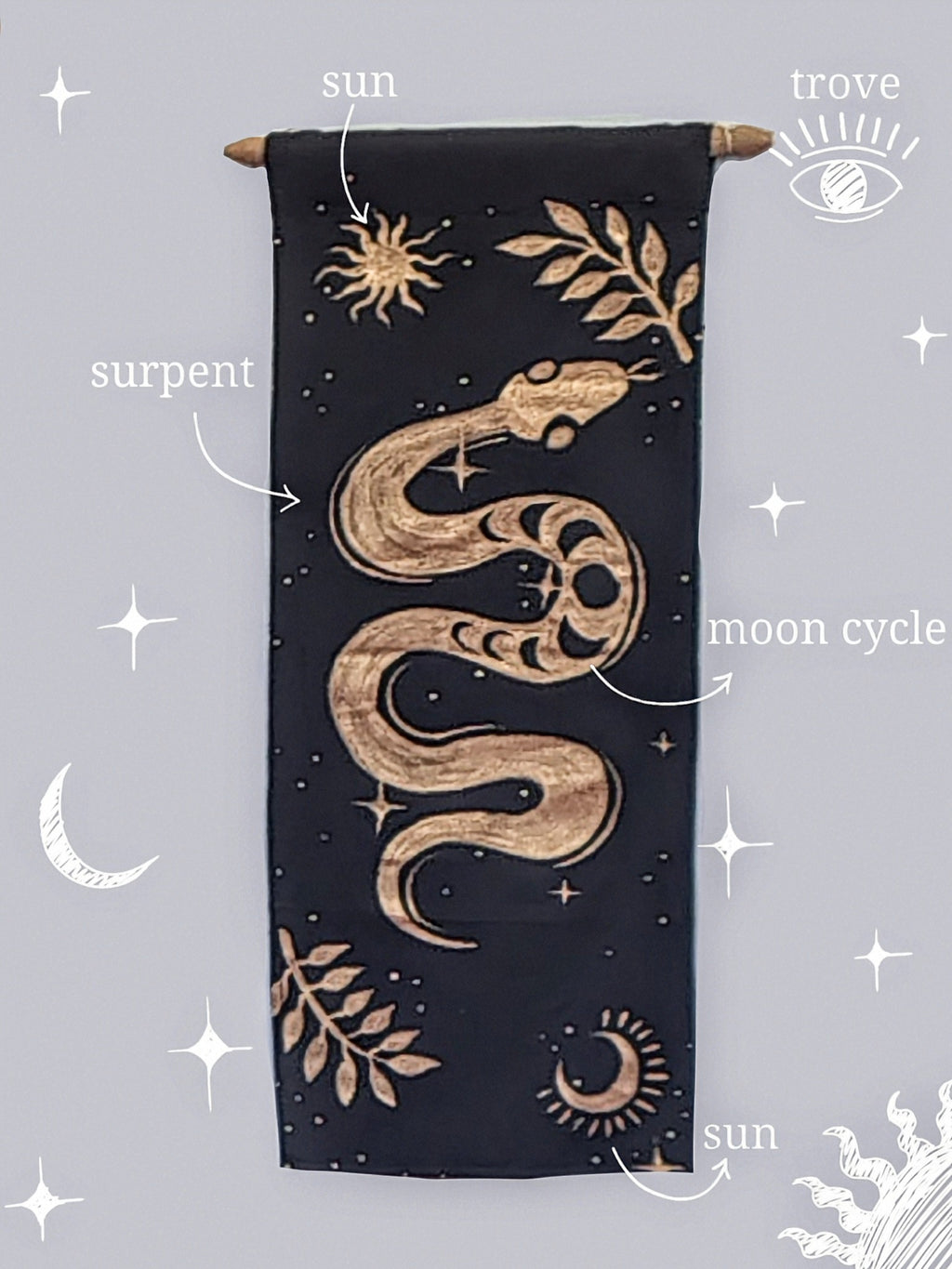 Celestial Serpent Tapestry
