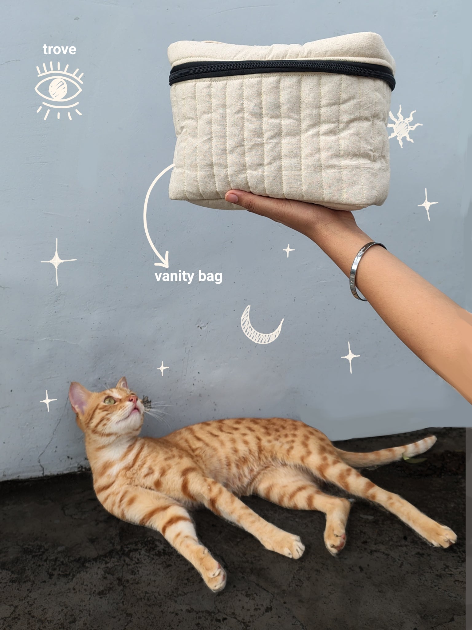The Trove Quilted Vanity Bag