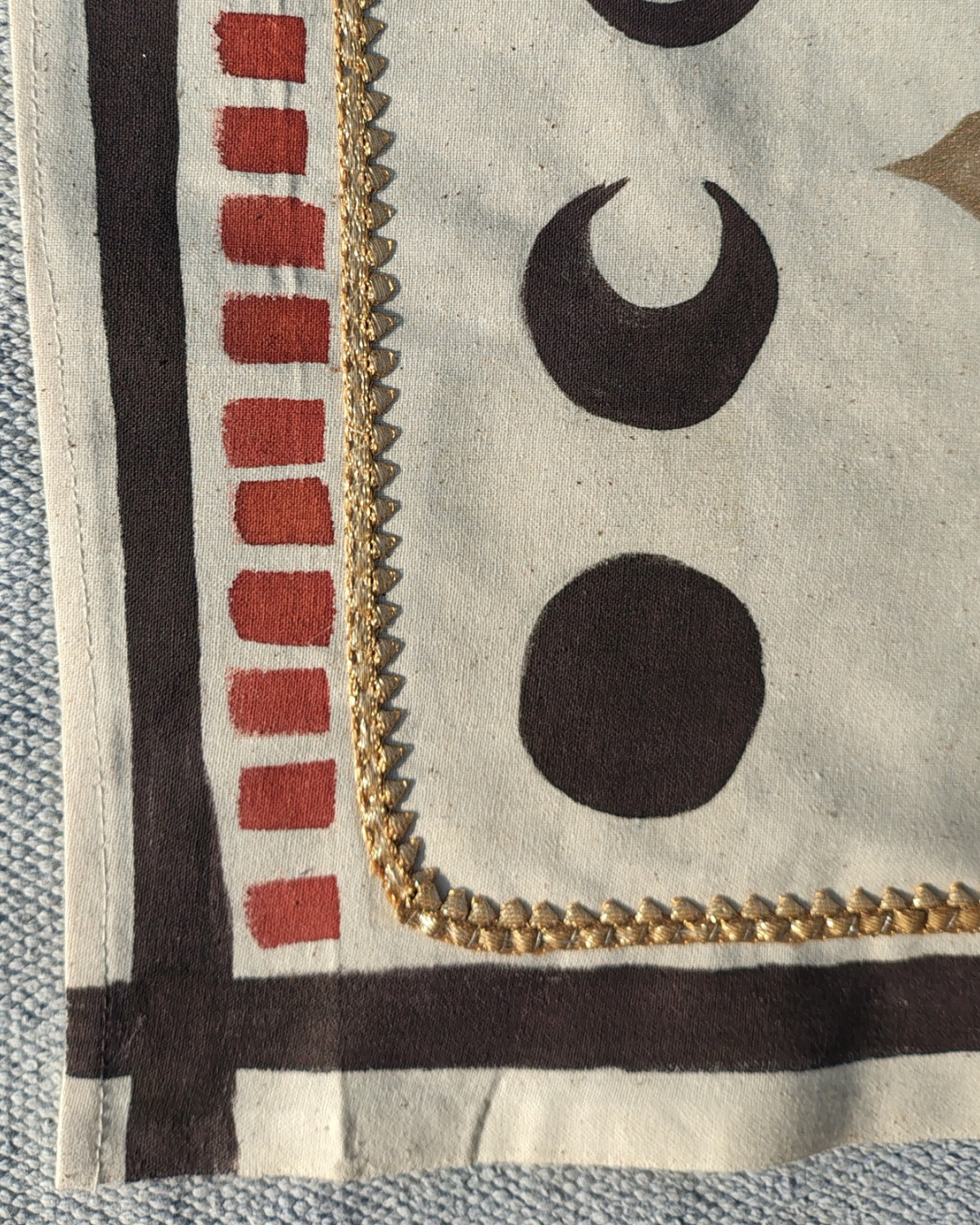 Hand-Painted Elephant Harmony Wall Tapestry