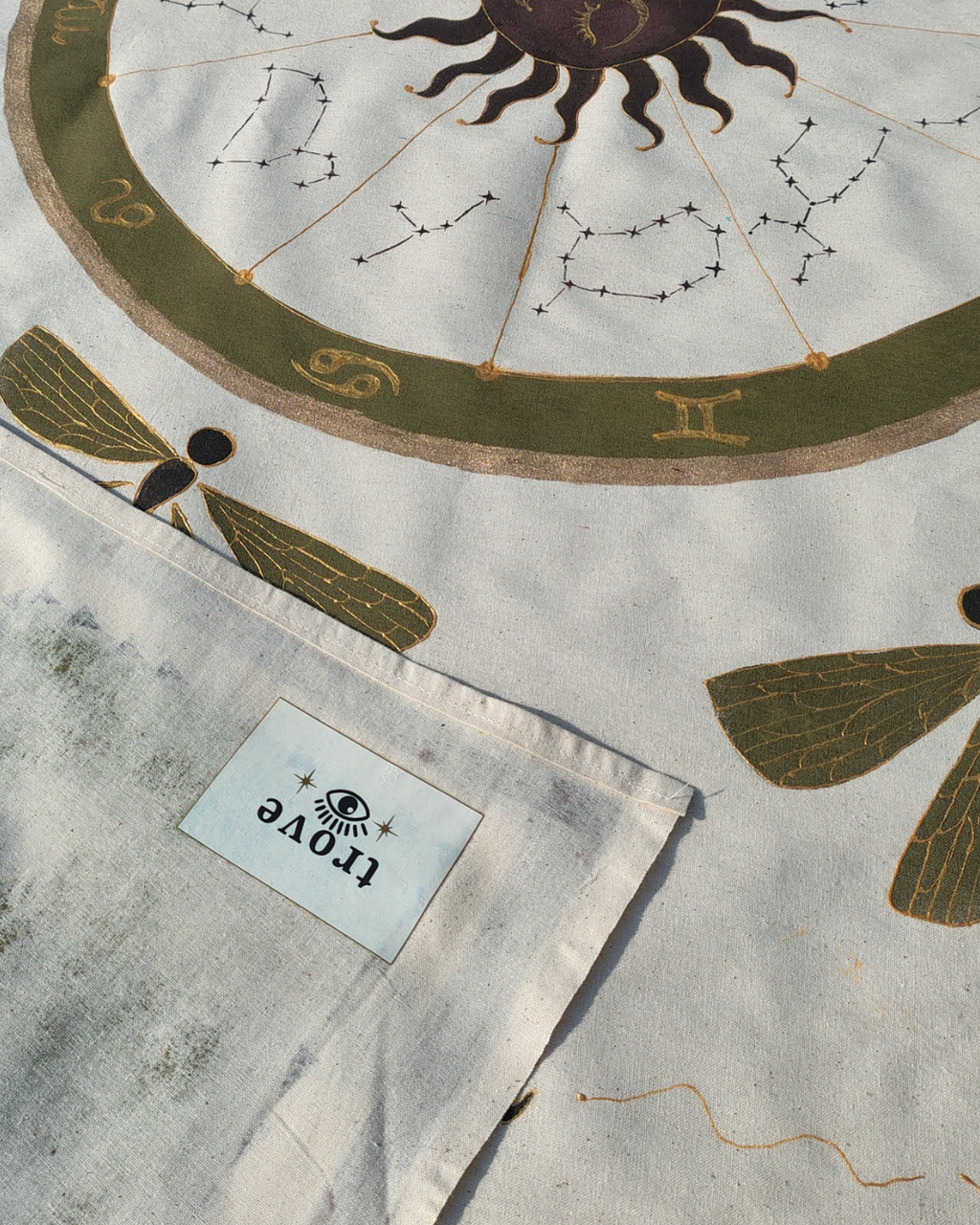 Celestial Zodiac Sun Wall Tapestry