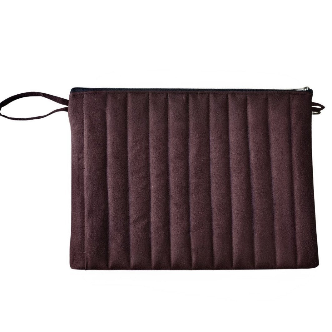 Chocolate Brown Handcrafted Laptop Sleeve (12” × 16”)
