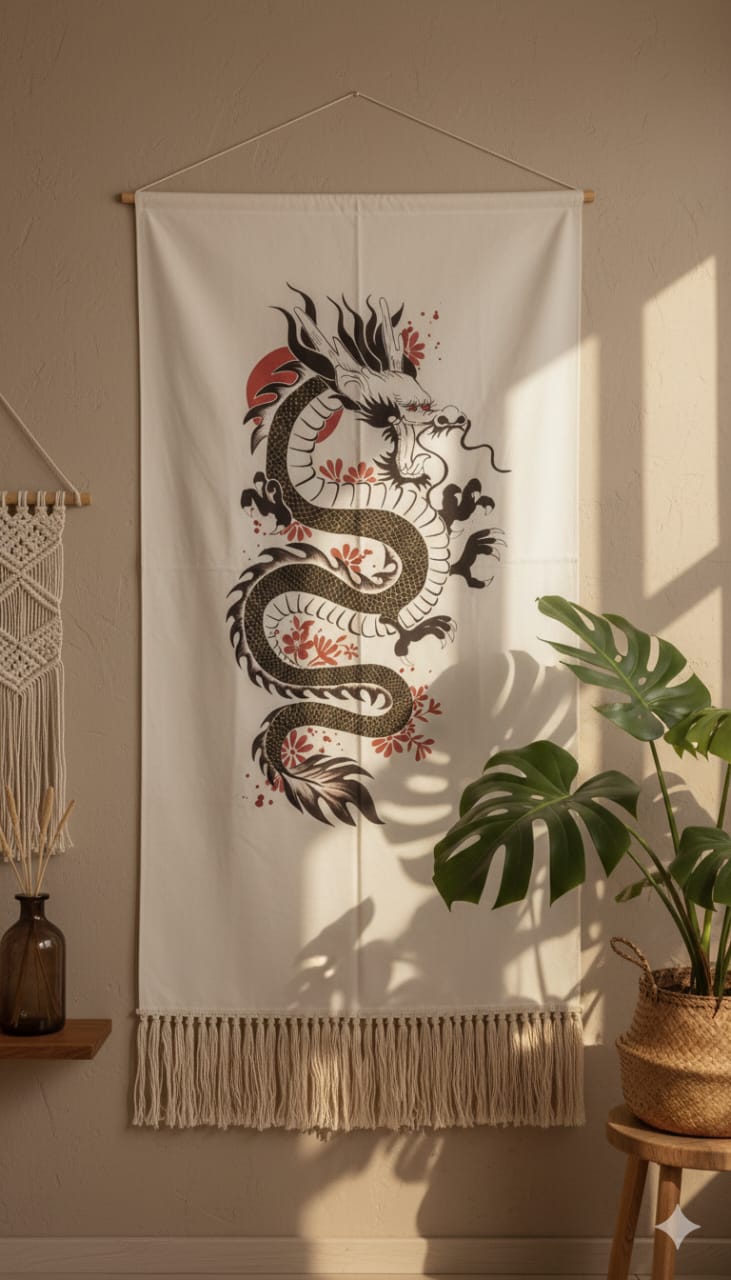 Trove Handcrafted dragon Tapestries