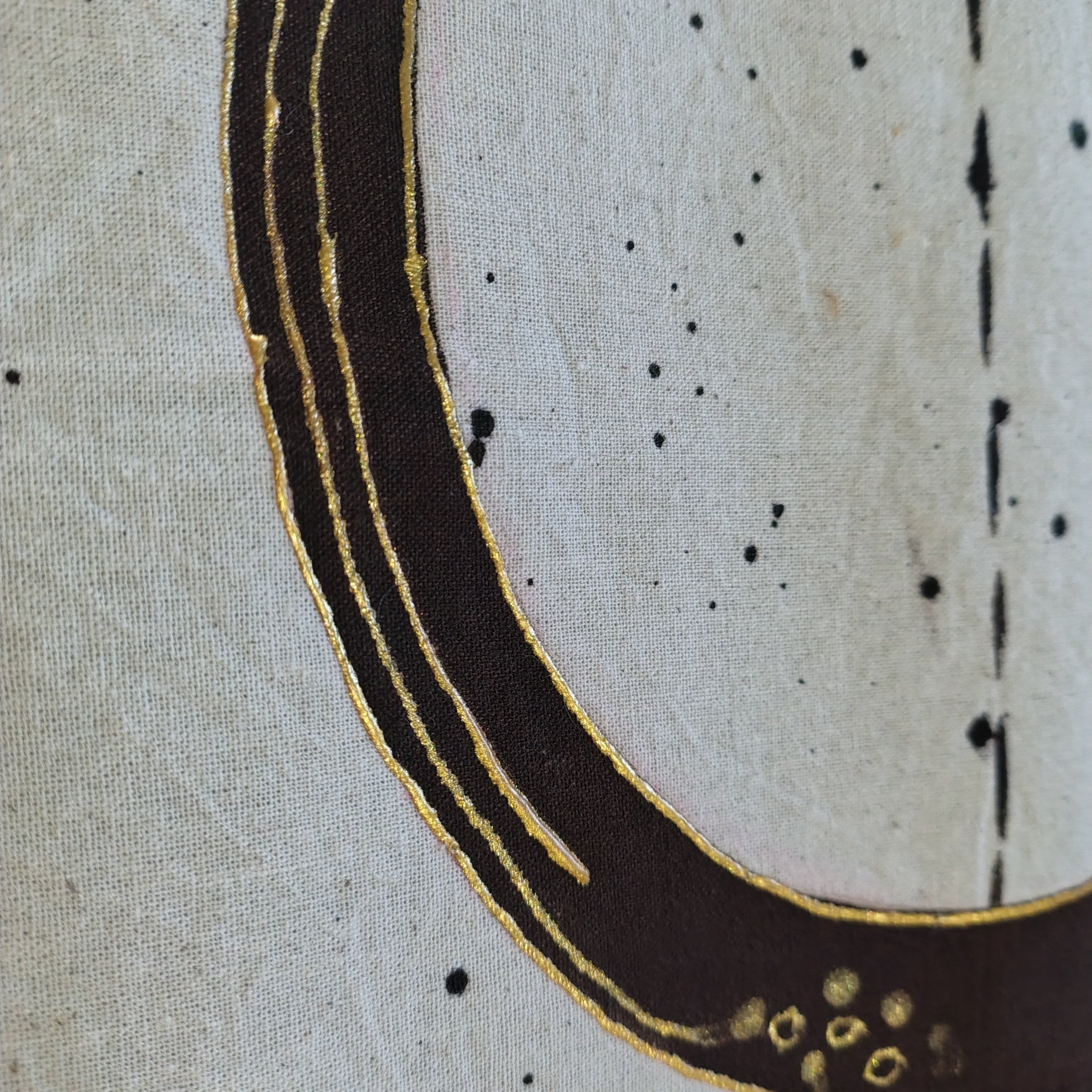 ☀️ Celestial Sun & Moon Hand-Painted Tapestry – by Trove