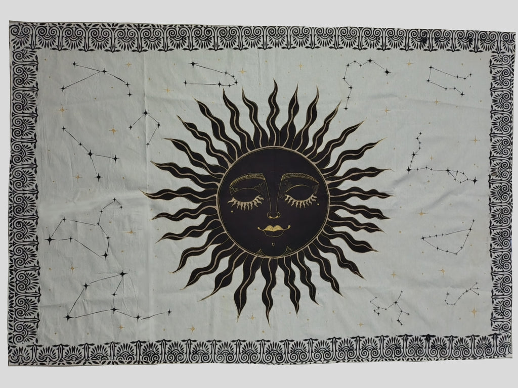 Celestial Sun & Constellation Tapestry