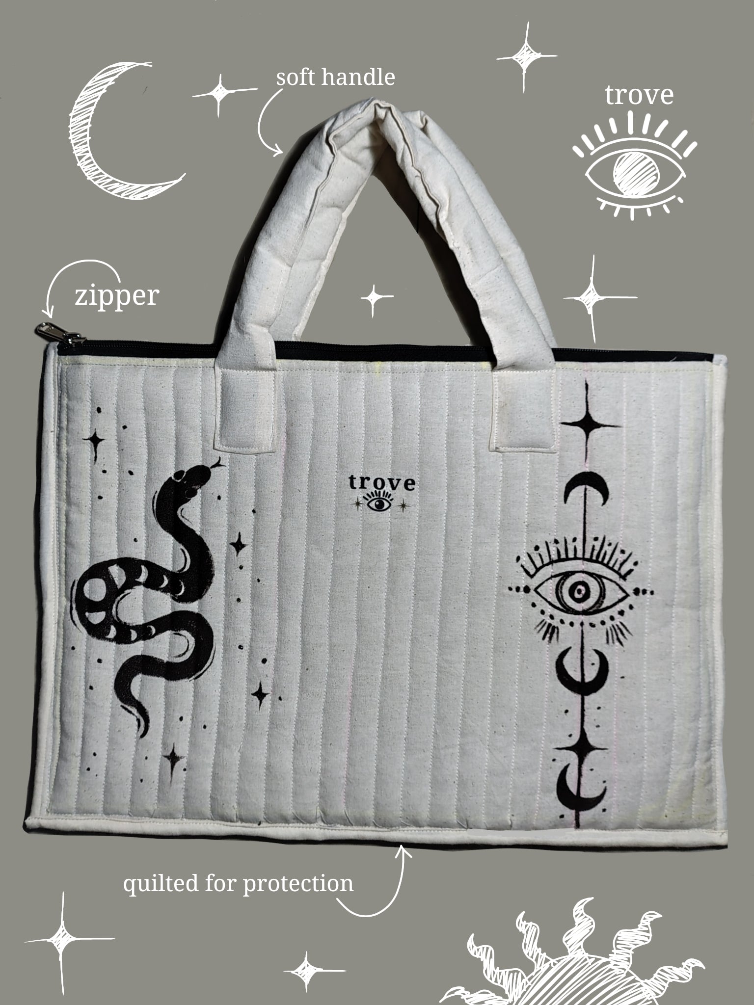 Snake painted laptop sleeves