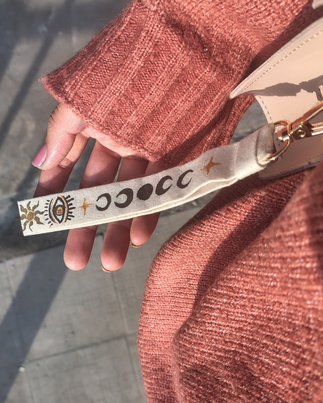 Hand-Painted Cosmic Holding Strap ✨