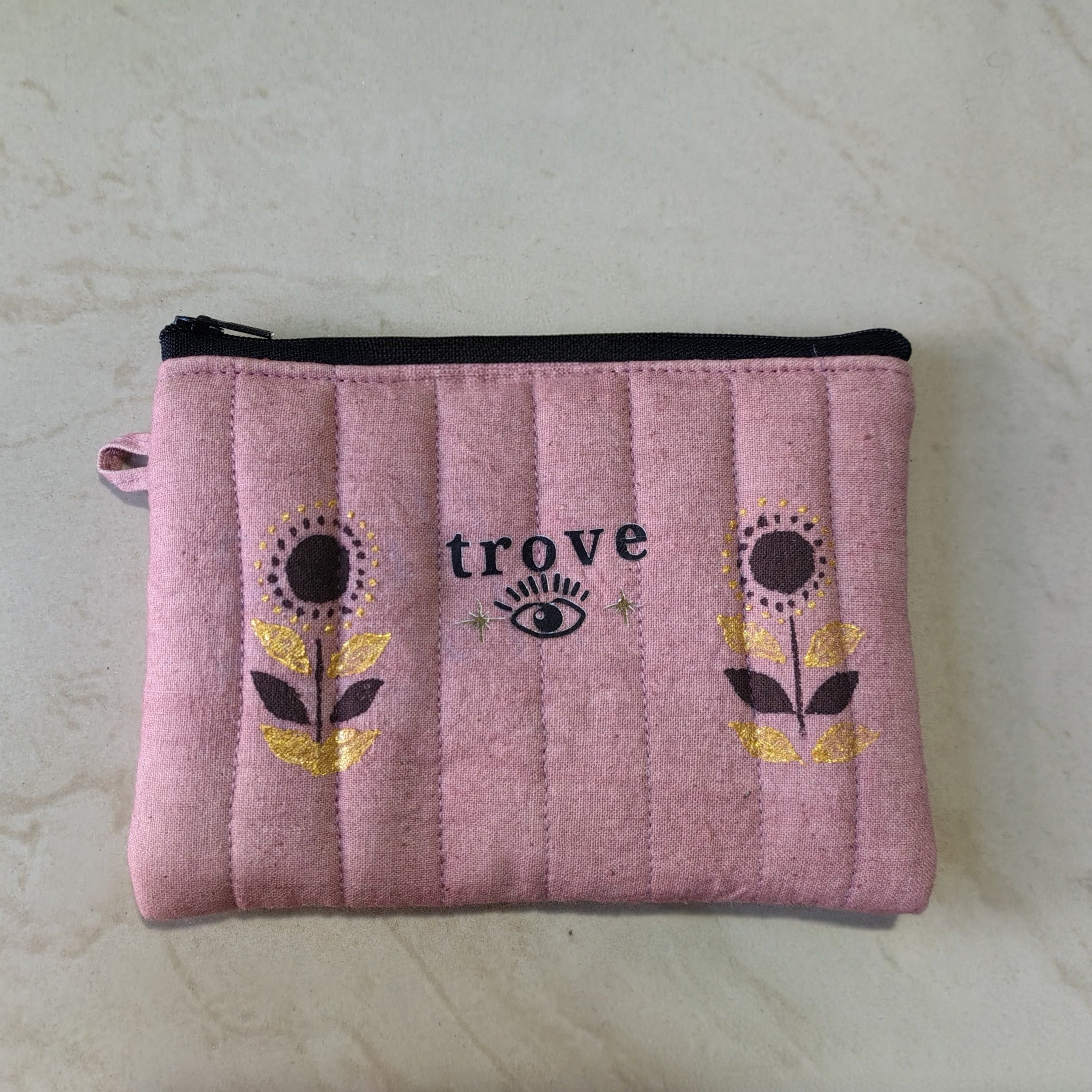 Flower  Mini Pouch – Soft Pink