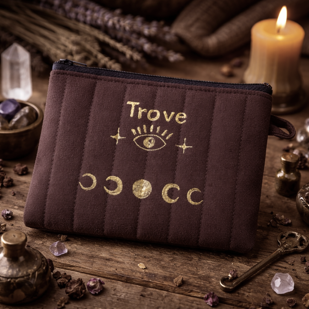 Celestial Hand-Painted Pouch – 10 × 15 cm