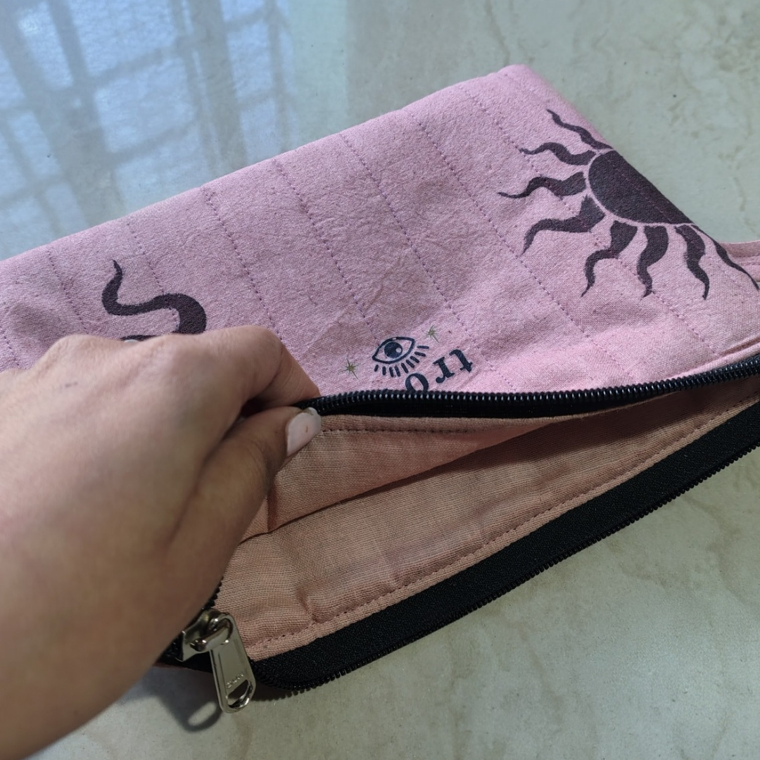 Celestial Mini Pouch – Soft Pink