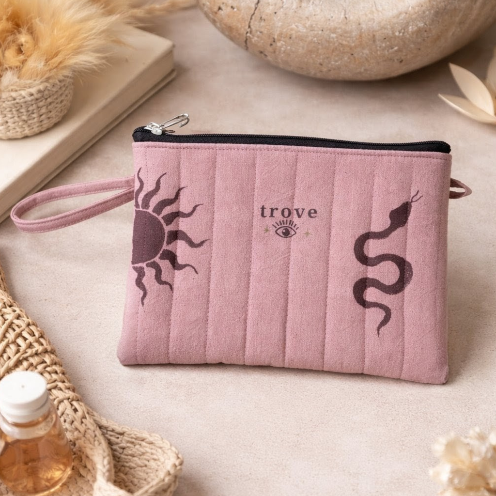 Celestial Mini Pouch – Soft Pink