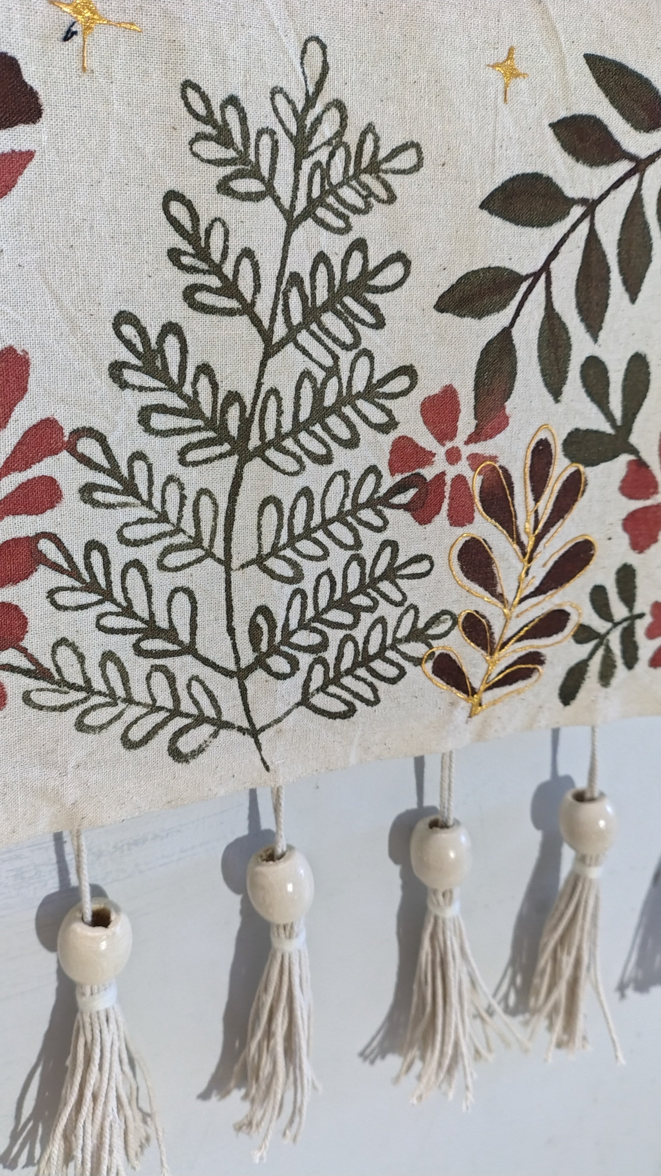 ✨ Handpainted Khadi Moon Tapestry ✨