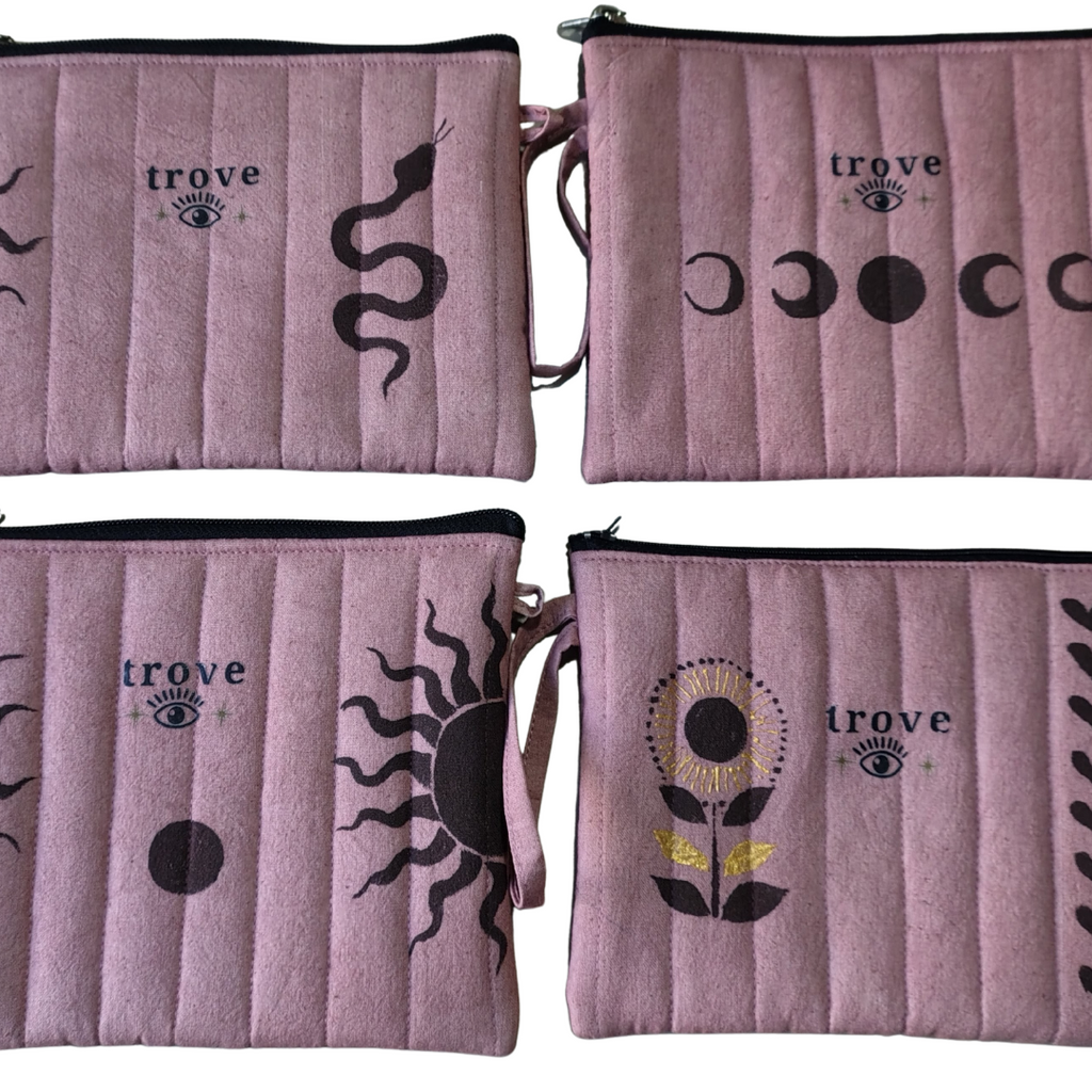 Celestial Mini Pouch – Soft Pink