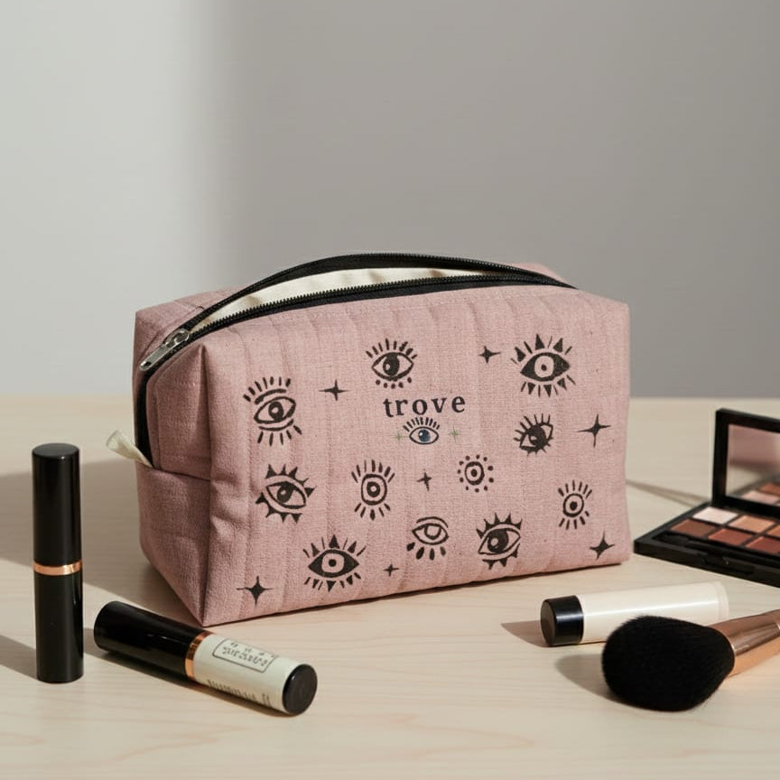 Box pouch- dusky pink