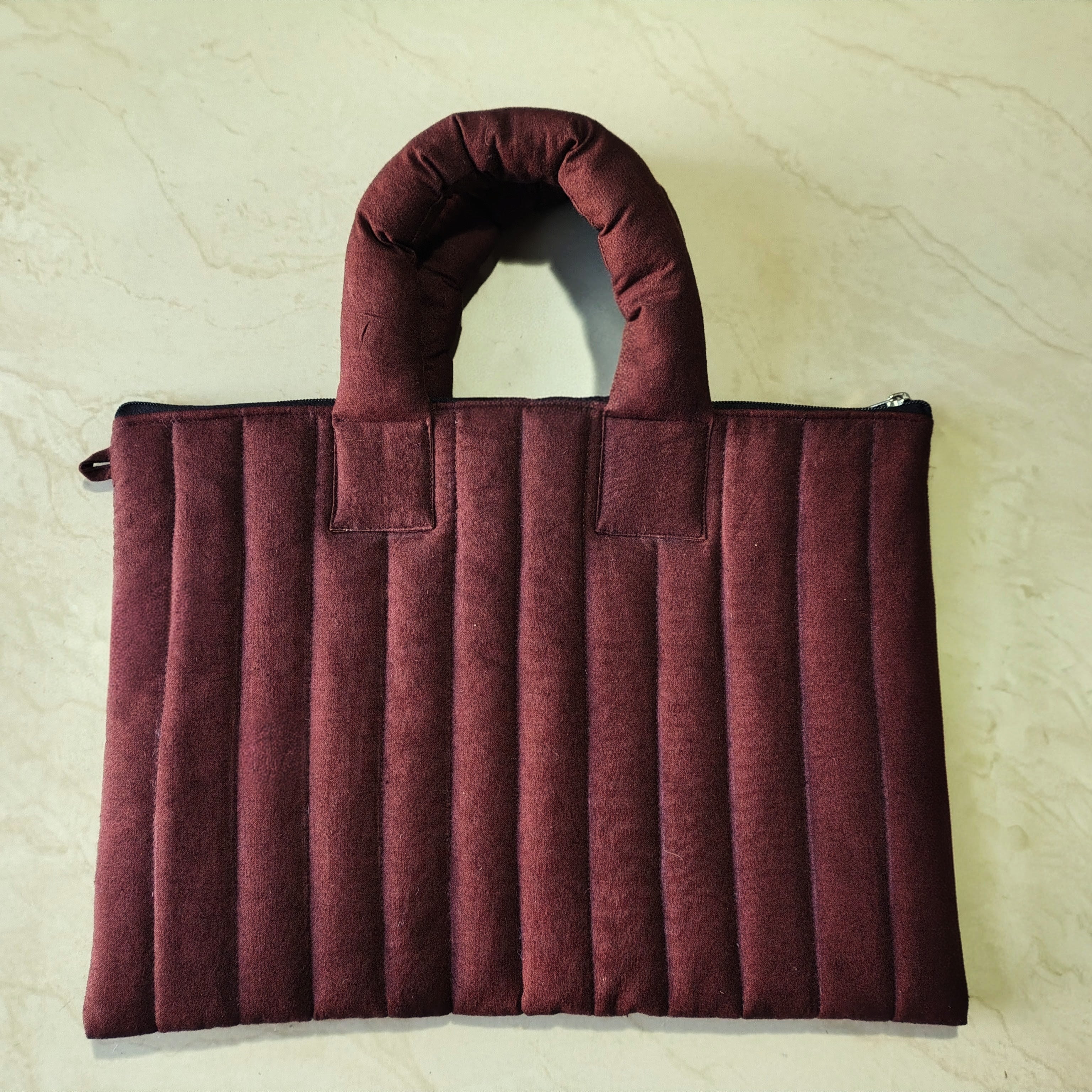 Trove Hand-Painted Quilted Laptop Bag – Serpent &amp; Moon Phases Design